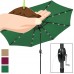 Portable USB Charger Bank 10' LED Light Patio Solar Umbrella Tilt Adjustment   